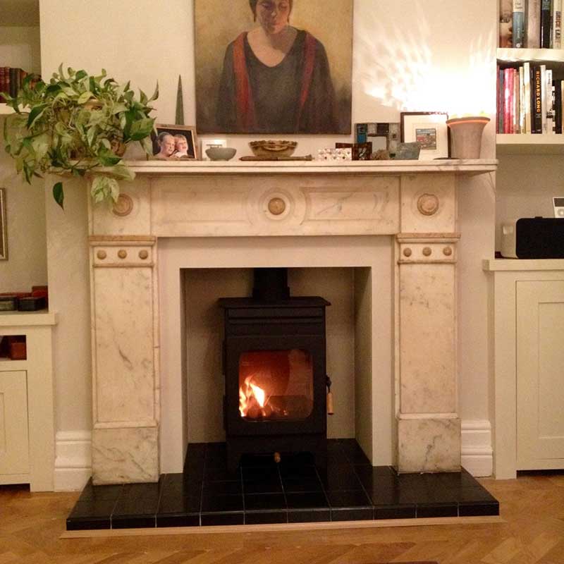 Marble fireplace style